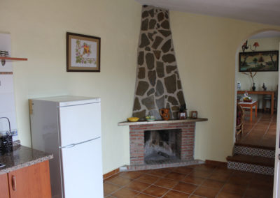 G04 - Kitchen with a fireplace.